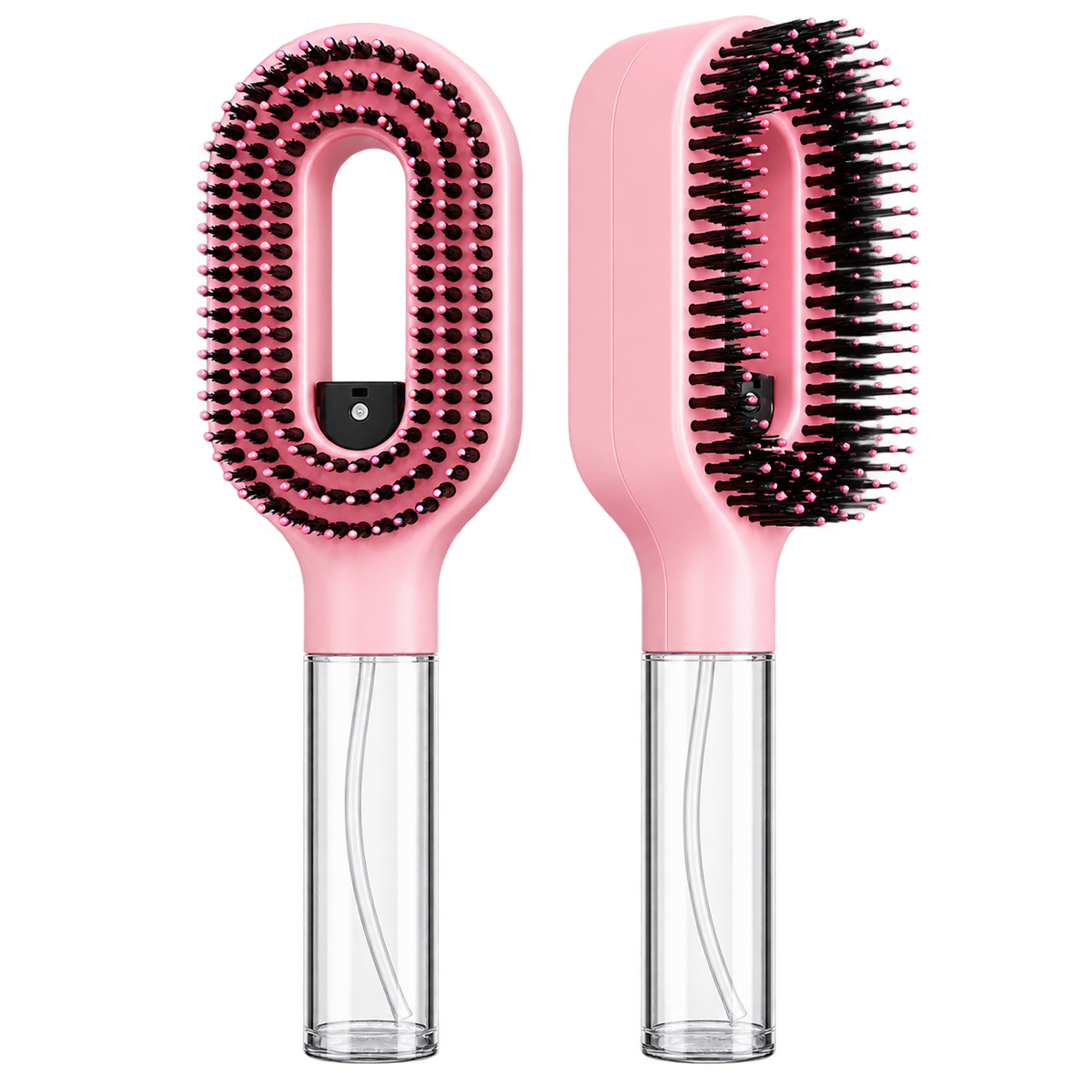 Cepillo de pelo con spray 2 en 1