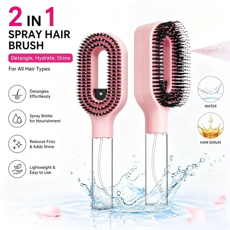 2-in-1 Spray Hair Brush