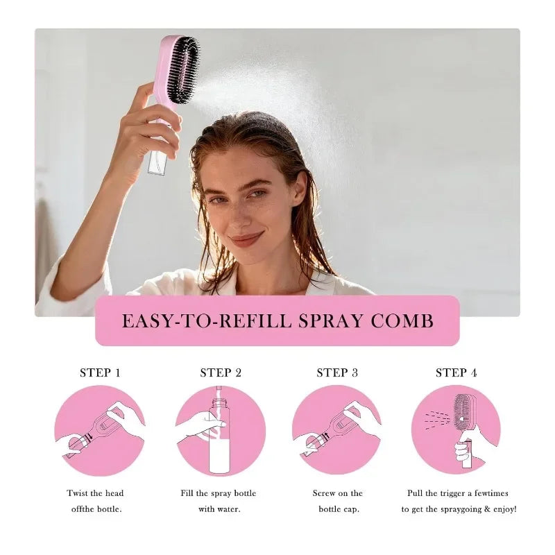 2-in-1 Spray Hair Brush