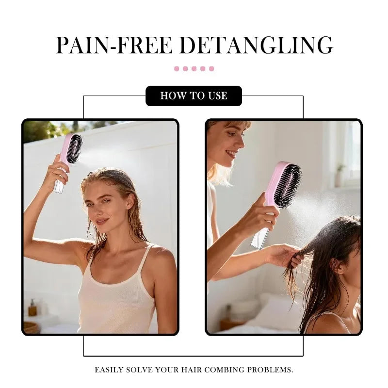 2-in-1 Spray Hair Brush