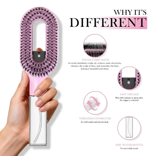 2-in-1 Spray Hair Brush