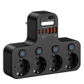 Smart 4-Socket Power Hub with USB Charging